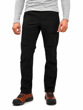 MEC Mochilero Stretch 29" Cargo Pants Black Sz 30 Nylon Stretch Hiking Gorpcore
